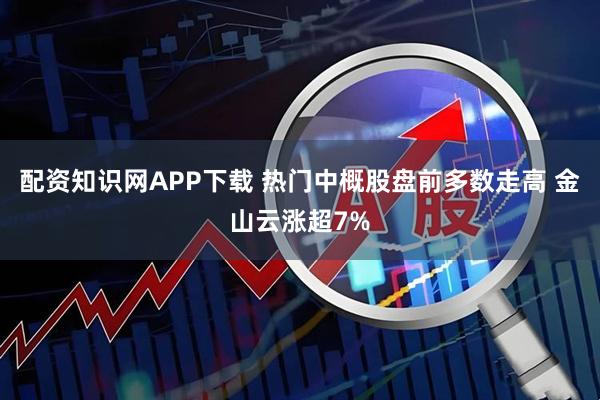 配资知识网APP下载 热门中概股盘前多数走高 金山云涨超7%